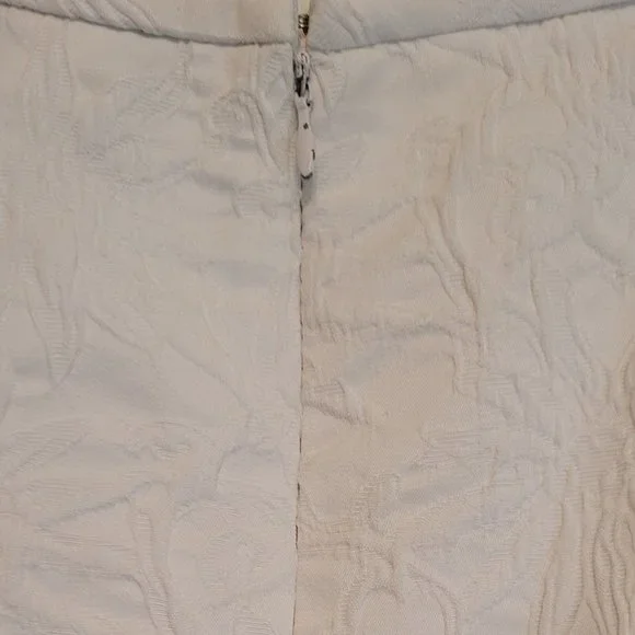 Kasper Ivory White Embossed Pencil Skirt Size 4P - Picture 4 of 7